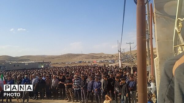 تشییع و تدفین شهید مصطفی حسینی در روستای سید آباد 
