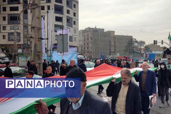 حماسه حضور مردم غیور باقرشهر و کهریزک در راهپیمایی ۲۲بهمن