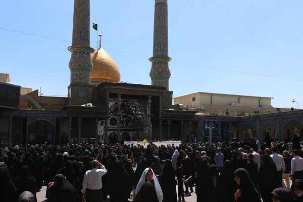 وداع با پیکر مطهر شهید حسین امیرعبدالهیان در شهرستان ری