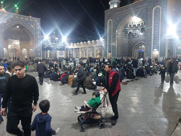 احیای شب بیست و یکم ماه رمضان در حرم حضرت معصومه(س)