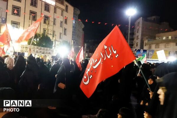 اجتماع باشکوه عظیم مردم غیور شهر قدس در میدان امام خامنه‌ای 