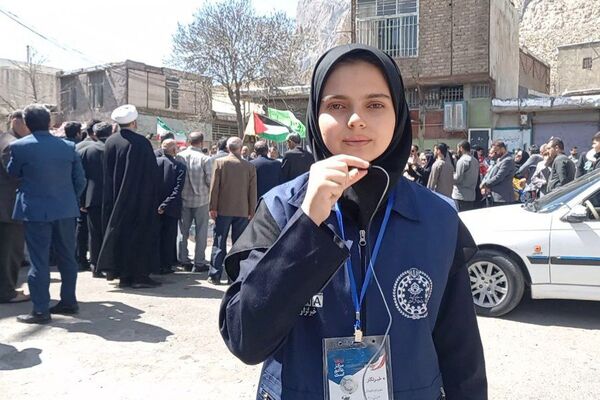 حضور پرشور فرهنگیان و دانش‌آموزان کرمانشاهی در راهپیمایی روز قدس
