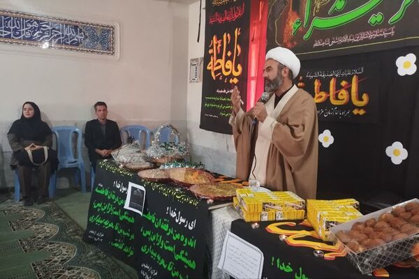 مراسم شهادت حضرت زهرا (س) و عزاداری در دبیرستان طالقانی 