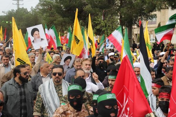 راهپیمایی روز جهانی قدس در شهرستان سمنان 
