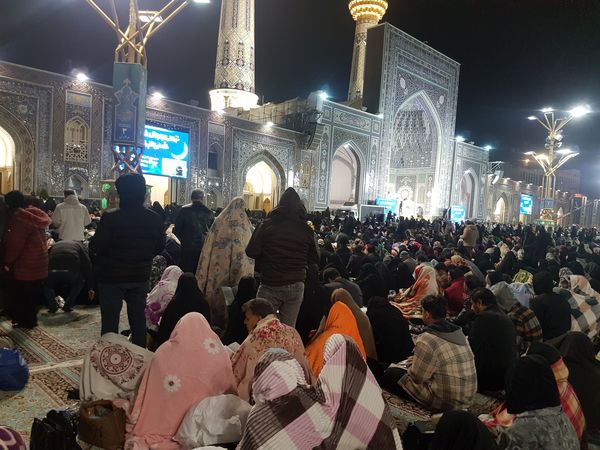 مراسم شب احیای بیست و سوم درحرم مطهر رضوی