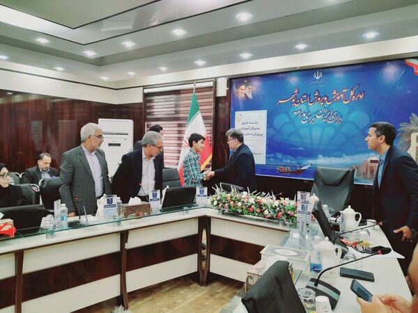 نشست خبری مدیرکل آموزش و پرورش استان بوشهر 