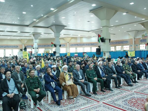 اجتماع بزرگ مردم خراسان شمالی در محکومیت جنایات رژیم اشغالگر صهیونیستی 