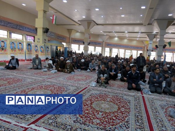 آیین یادبود شهیدان خدمت در مصلای امام خمینی(ره)  شهرستان بجنورد