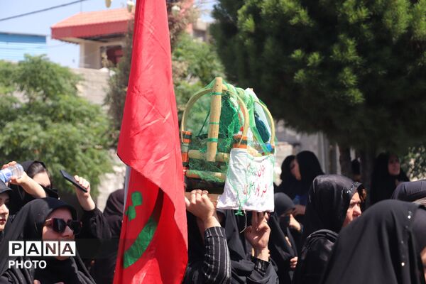 باشت غرق در عطر عاشورا و یاد حسین(ع)