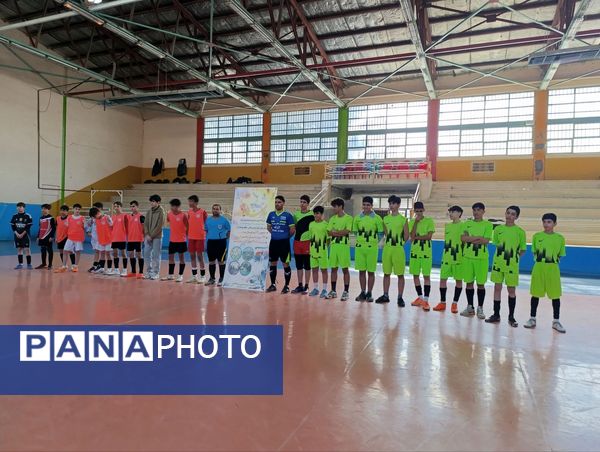 افتتاحیه مسابقات جام اقتدار فوتسال در سالن ۱۳ آبان شهرستان شیروان 