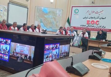تقدیر از امدادگران هلال‌احمر آذربایجان شرقی در قالب پویش «سپاس امدادگر»