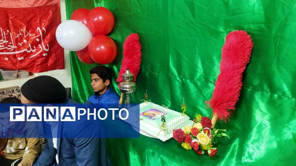 جشن میلاد طفل شش ماهه کربلا در هیئت علی‌اصغری فداف