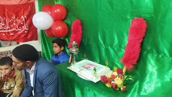 جشن میلاد طفل شش ماهه کربلا در هیئت علی‌اصغری فداف