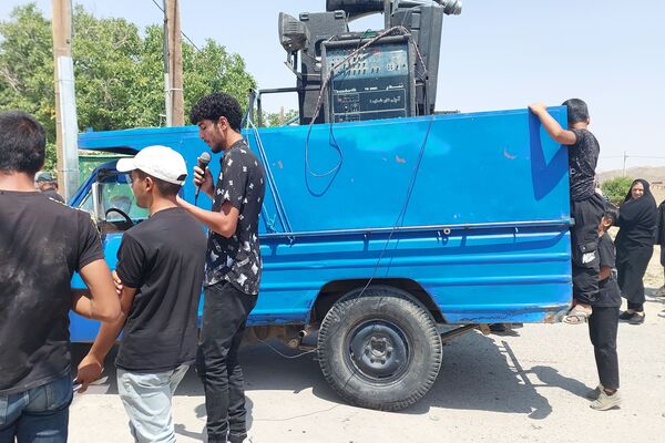 مراسم عزاداری و زنجیر‌زنی روز عاشورا در بوانات