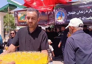 آیین پیاده روی جاماندگان اربعین حسینی در خلخال