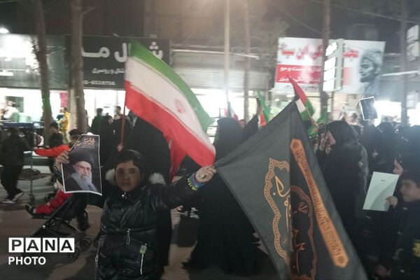 خروش عظیم مردم نصیر شهر در دسته عزاداری شهادت آیت الله امام خامنه ای (قدس سره)