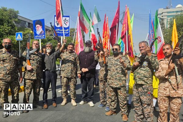 راهپیمایی جان‌فدایان ایران در شیراز - 3