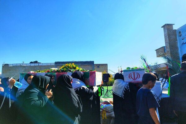  استقبال از شهدای گمنام در دبیرستان فرهیختگان شهرستان باشت