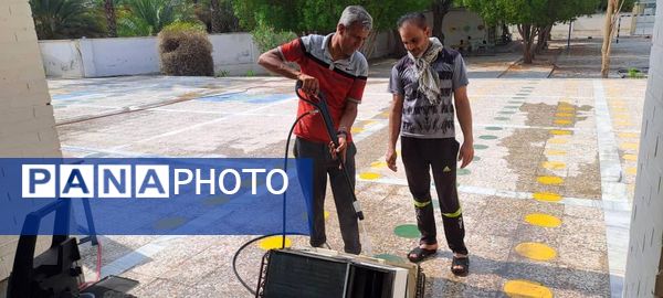 اجرای طرح « شهید عجمیان » الگویی موفق در شاداب‌سازی مدارس فین