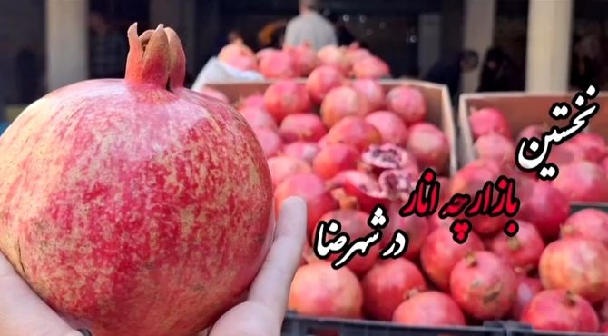 نخستین بازارچه انار شهرضا با استقبال پرشور شهروندان برگزار شد