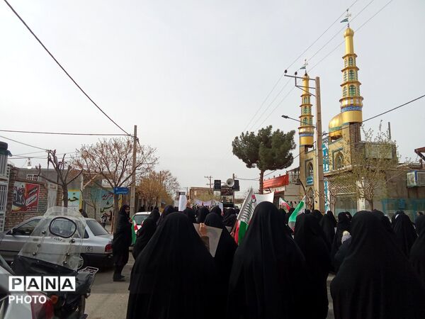 طنین صدای مردم شهرستان کندر در روز قدس