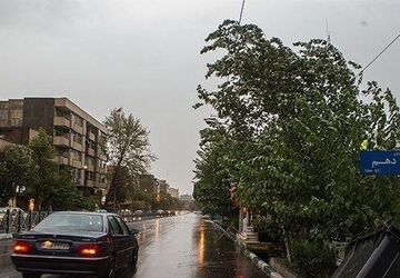 باد شدید و باران‌های پراکنده در راه تهران