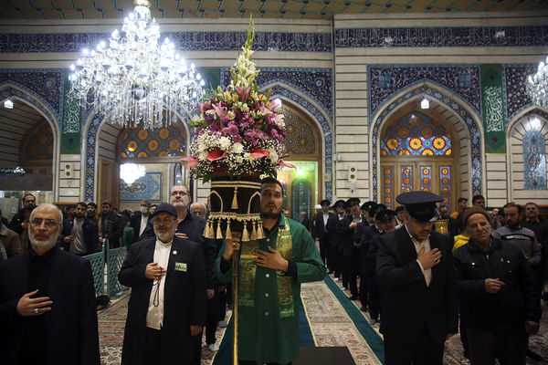 جشن عید مبعث در شب و روز بارانی حرم حضرت معصومه(س)