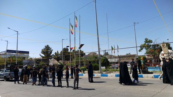 مراسم سوگواری احلی من العسل در شهرستان صالح آباد