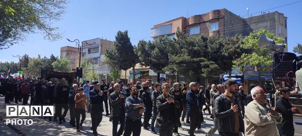 برگزاری مراسم عزاداری رهبر شهید در شهر آشخانه