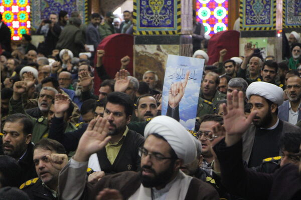 مراسم بزرگداشت حماسه 9 دی در مسجد حظیره در یزد