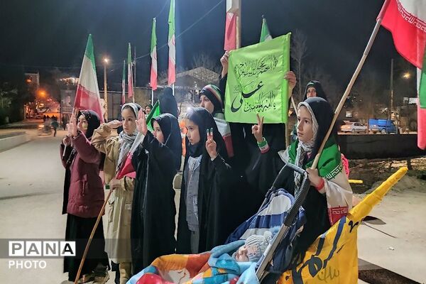هجدهمین شب از اجتماعات خیابانی در شهر بار نیشابور