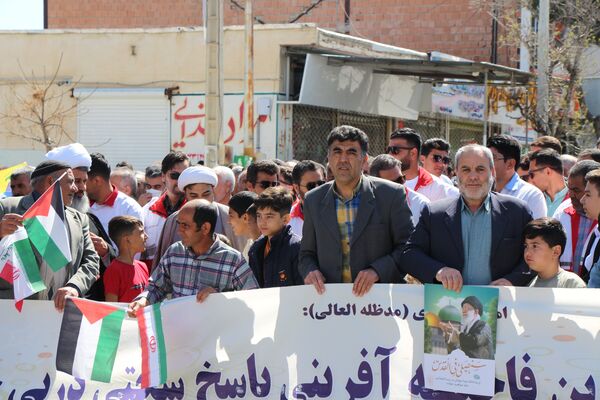 حضور پرشور مردم شهرستان سملقان در راهپیمایی روز قدس
