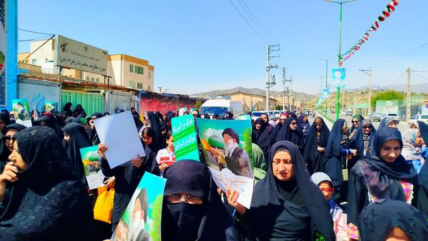 حضور پرشور کودکان و نوجوانان در راهپیمایی روز قدس لنده