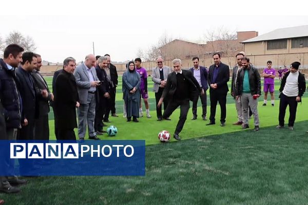 آیین افتتاحیه زمین ورزشی چمن مصنوعی اورین