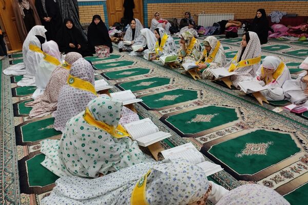 دومین روز مراسم اعتکاف در مسجد امام حسن مجتبی (ع) اردبیل
