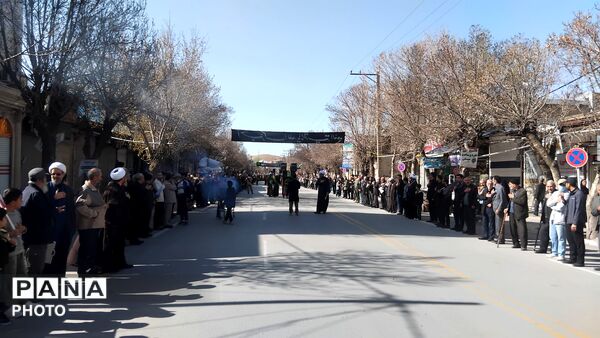 هم‌نوایی مردم نورآباد در سوگ ششمین اختر تابناک امامت