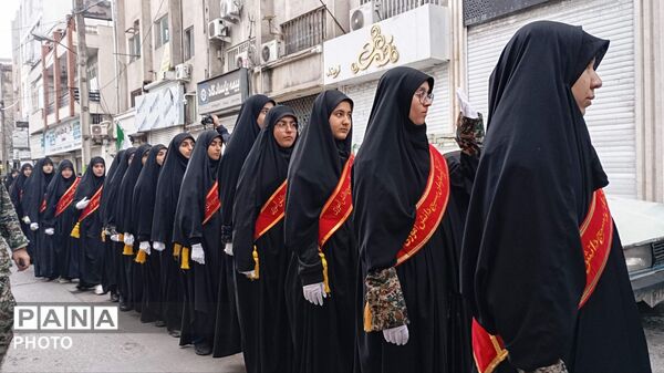 رژه اقتدار دختران معصومی در گرگان
