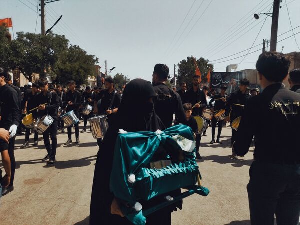 تعزیه خوانی و زنجیر زنی در روستای بزرگ فدیشه نیشابور