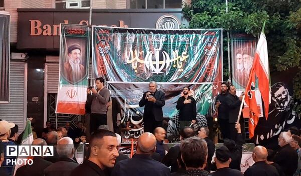 شبی دیگر از مراسم عزاداری شب‌های دهه اول محرم در شهرستان درگزین با حضور هیات عزاداران