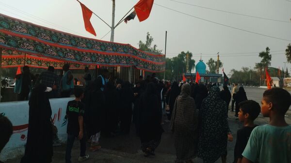 جاماندگان اربعین در مسیر شاه قطب‌الدین حیدر شهرستان رودان
