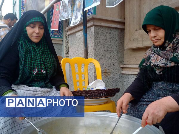 برپایی موکب مقاومت در شهرستان ملارد با شعار فلسطین پاره تن اسلام است 