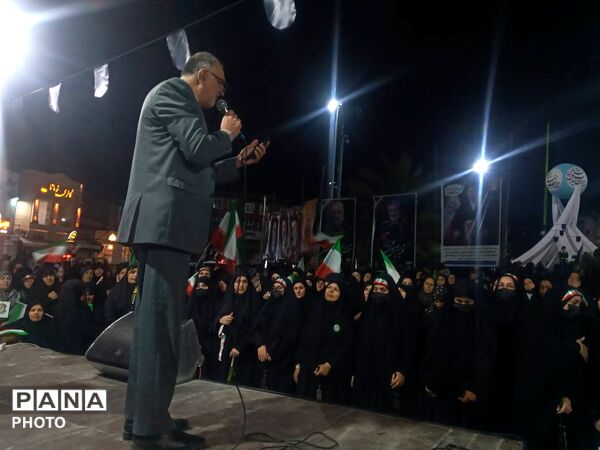 اجتماع مردمی حامیان آرمان‌های انقلاب اسلامی ایران در گلوگاه 