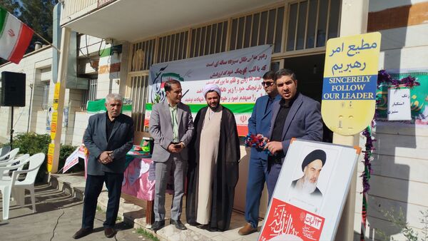 حماسه آفرینی دانش آموزان شهر نیم‌ور در روز مقابله با استکبار ستیزی جهانی