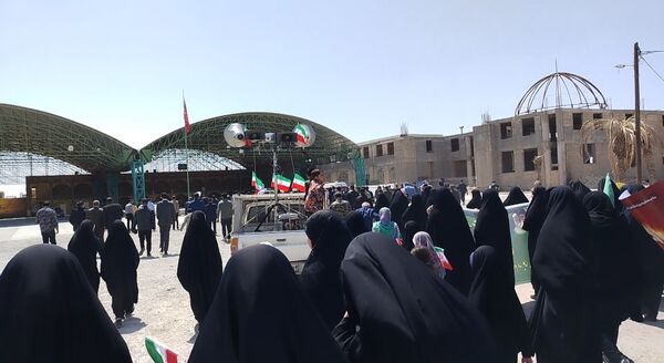 طنین شعار انا علی العهد یا قدس در شهرستان مروست