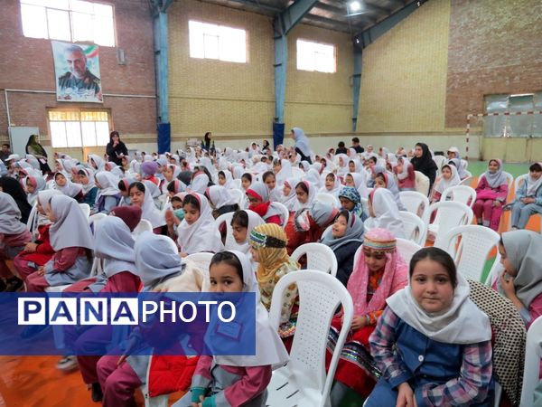 آیین برگزاری زنگ سپاس معلم در مدرسه خانکلابی بجنورد