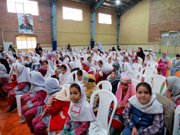 آیین برگزاری زنگ سپاس معلم در مدرسه خانکلابی بجنورد