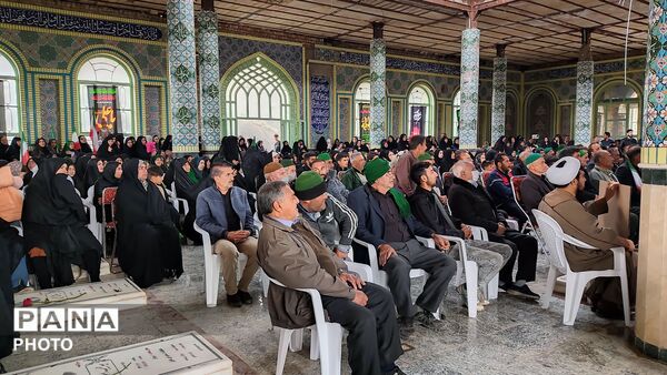 مراسم گرامیداشت چهلم امام شهید در گلزار شهدای  شهر بار نیشابور-۱