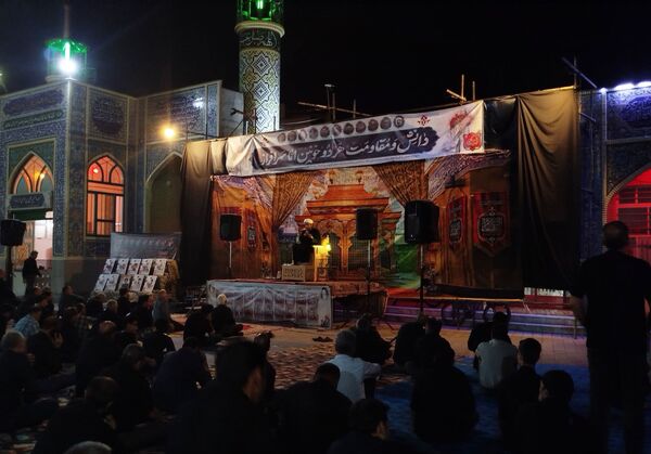 مراسم عزاداری سیدالشهدا در کنار مزار شهدای گمنام نیشابور