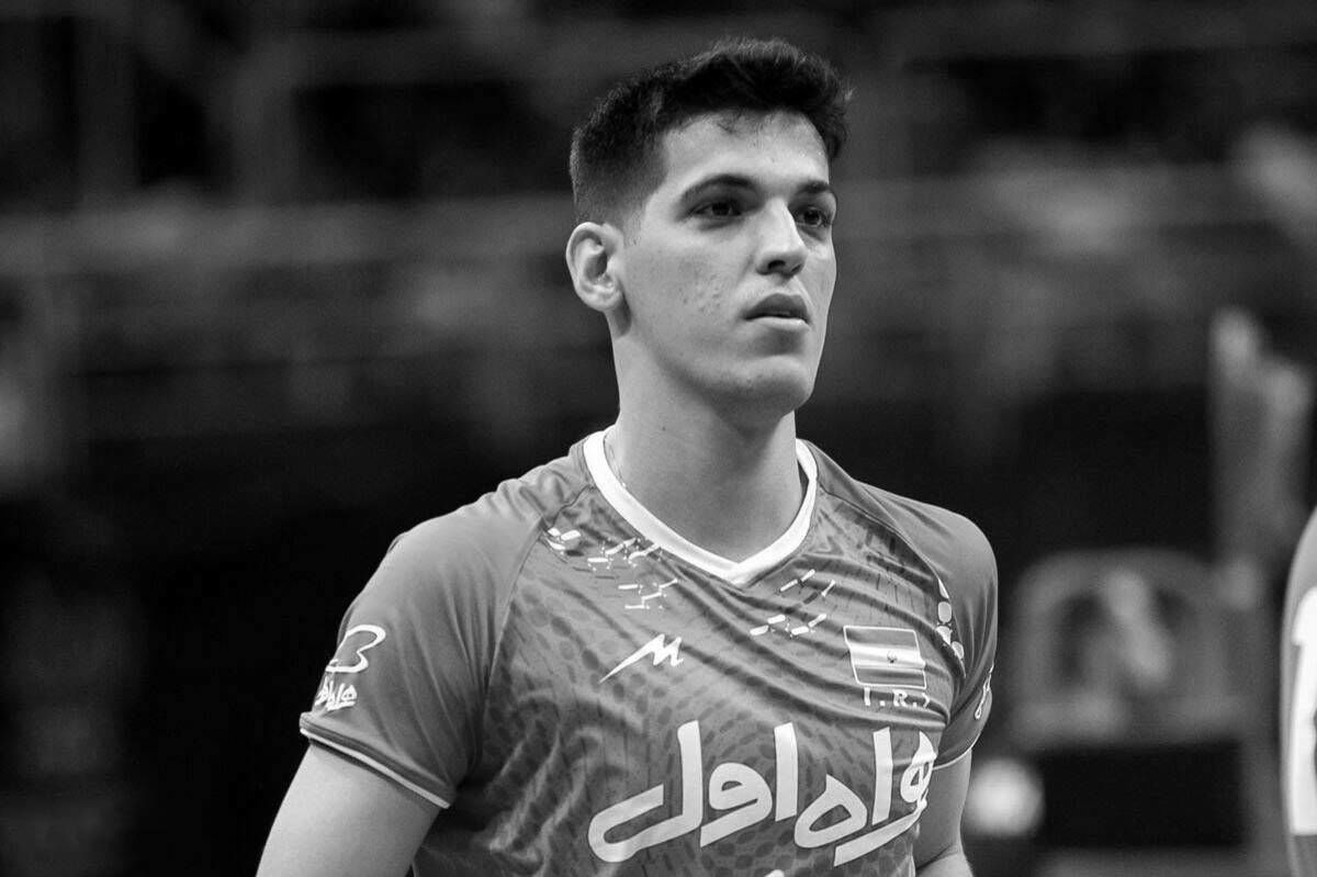 برگزاری مراسم چهلم صابر کاظمی ستاره والیبال ایران با حضور رئیس فدراسیون 