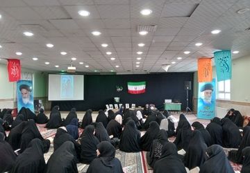 مراسم اربعین شهادت امام خامنه‌ای (قدس سره) و دختران میناب در نیشابور